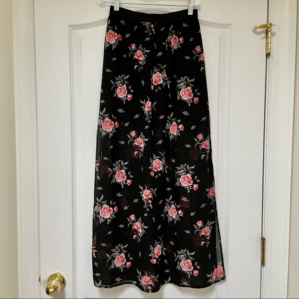 H&M Floral Maxi Skirt